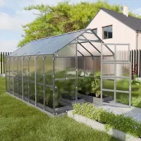 Heavy Duty greenhouse KLASIKA HOUSE 2,35 x 4,12 m (9,68 m²), 6 mm polycarbonate cover