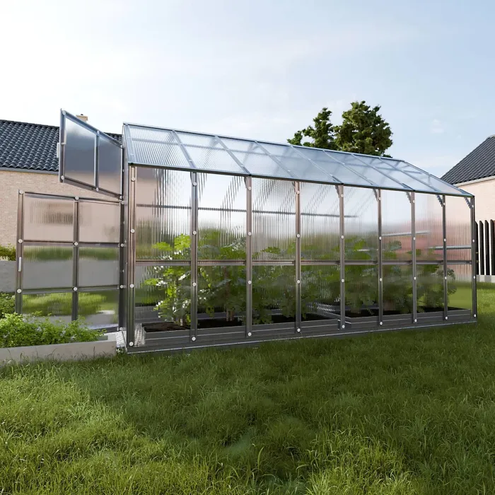 Heavy Duty greenhouse KLASIKA HOUSE 2,35 x 4,12 m (9,68 m²), 6 mm polycarbonate cover