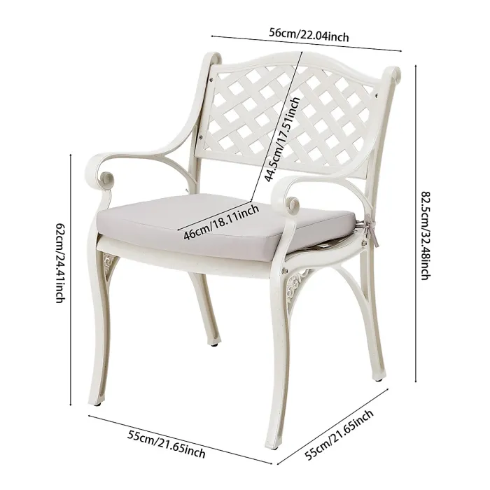 7-Piece Outdoor Garden Furniture Set Dining Set for Garden Patio Lounge Balcony with Cushions