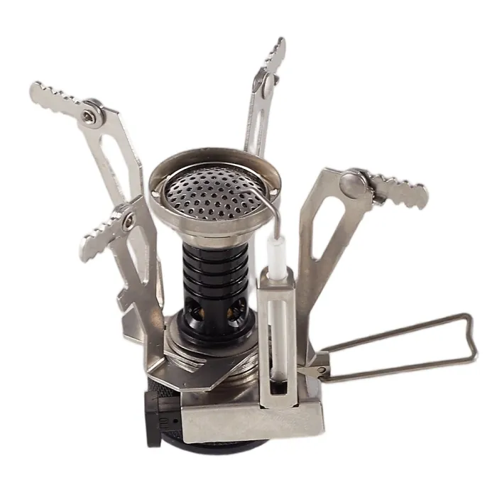 Grey Portable Camping Cookware Set Outdoor Picnic Cooking Kit with Storage Bag