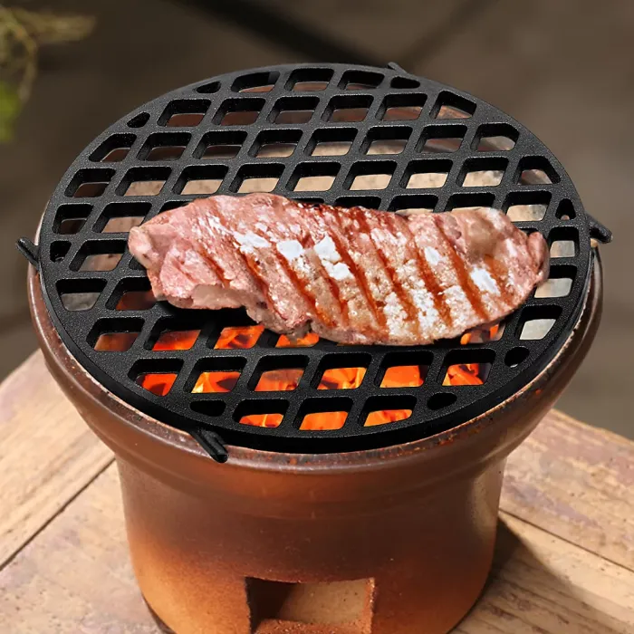 30cm D Round Cast Iron BBQ Grill High Heat Charcoal Fire Grate Grill Parts