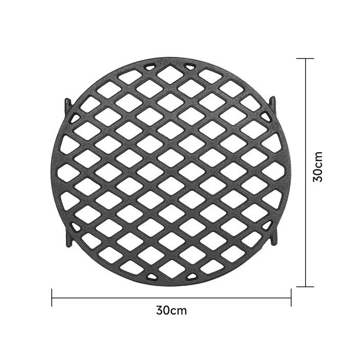 30cm D Round Cast Iron BBQ Grill High Heat Charcoal Fire Grate Grill Parts
