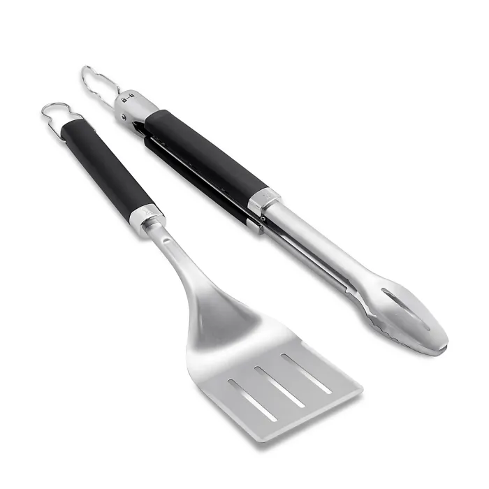 Weber Precision Black Stainless steel 2 piece Barbecue tool set