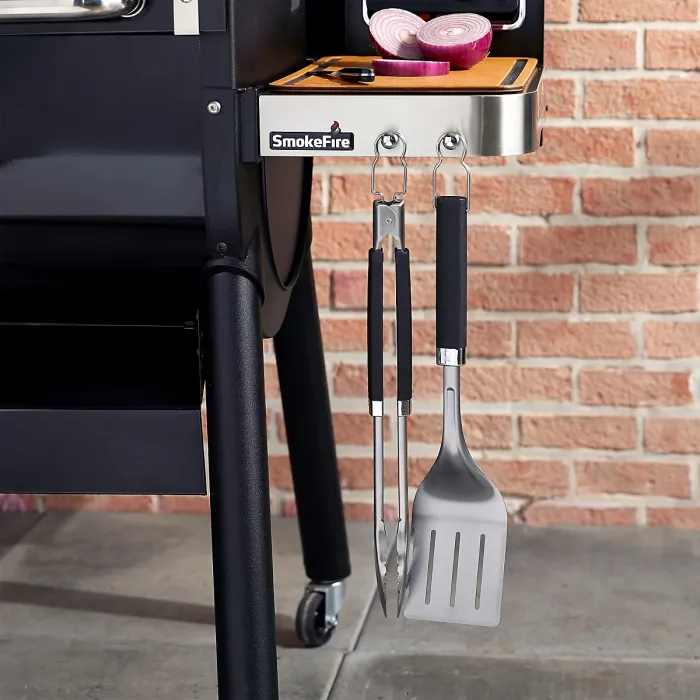 Weber Precision Black Stainless steel 2 piece Barbecue tool set