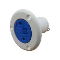 Motorhome Caravan Water Filler Cap 33MM (Blue Nylon Boat Deck Socket Marine Plug)
