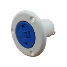 Motorhome Caravan Water Filler Cap 33MM (Blue Nylon Boat Deck Socket Marine Plug)