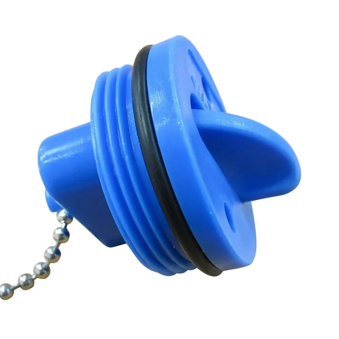 Motorhome Caravan Water Filler Cap 33MM (Blue Nylon Boat Deck Socket Marine Plug)