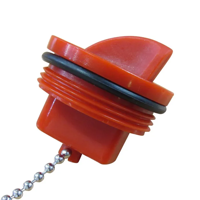 Motorhome Caravan Water Filler Cap 33MM (Red Nylon Boat Deck Socket Marine Plug)