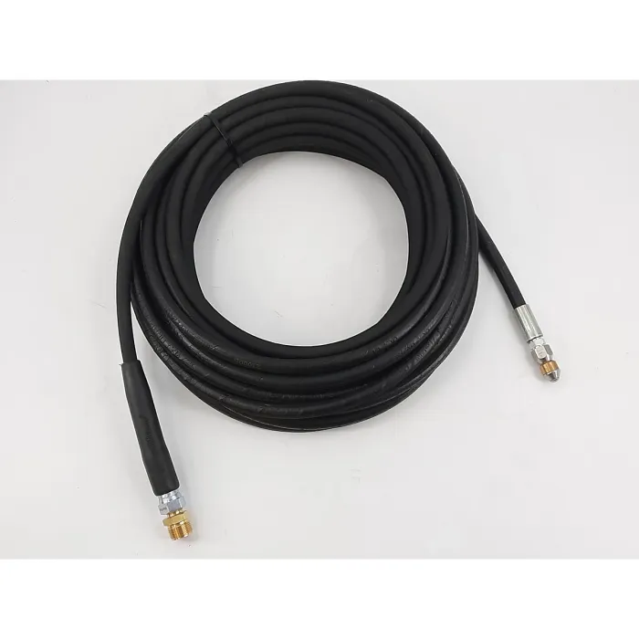 20m High Pressure Industrial Drain Pipe & Sewer Cleaning Hose & Spinning Nozzle Jet M22M - Fits V3 & V5