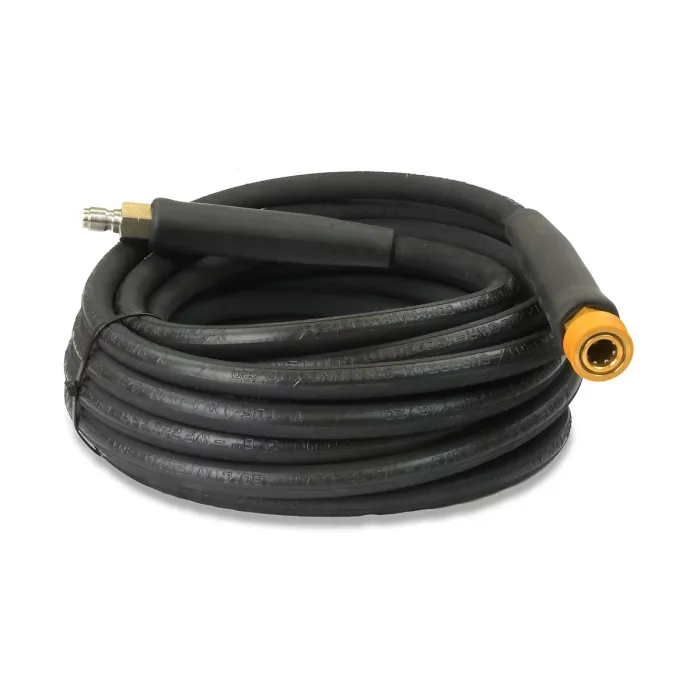 10m 2 WIRE, 3/8" 400BAR 155C V-TUF BLACK V-TUF with DURAKLIX HEAVY DUTY MSQ COUPLINGS
