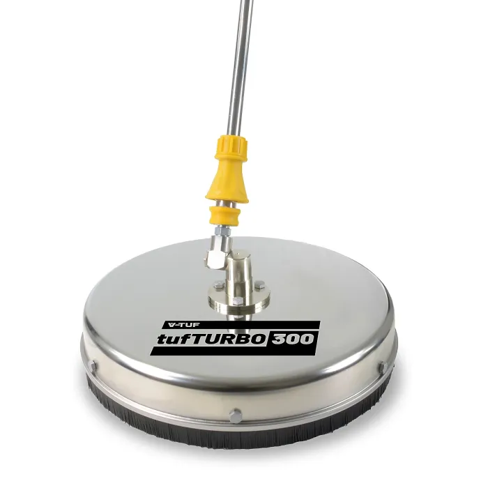 V-TUF 300mm 275BAR 150c STAINLESS STEEL SURFACE CLEANER - MALE 1/4" FEMALE BSP INLET