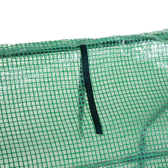 Chilli Mini Small Greenhouse with Steel Frame & PE Cover & Zipped Window Poly tunnel Steeple for Plants Vegetables