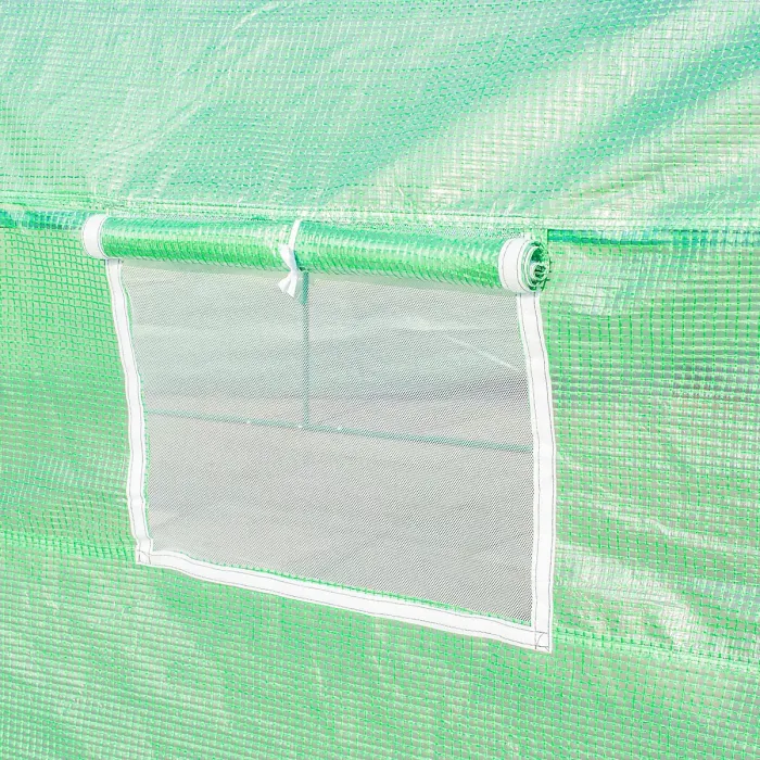 Chilli Polytunnel Greenhouse with Windows and Door, Walk in Greenhouse for Garden, Backyard (6 x 3 M)