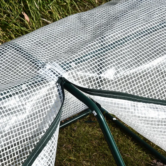 Chilli Mini Greenhouse Grow House PVC Cover Steel Frame White 99L x 71W x 60H cm