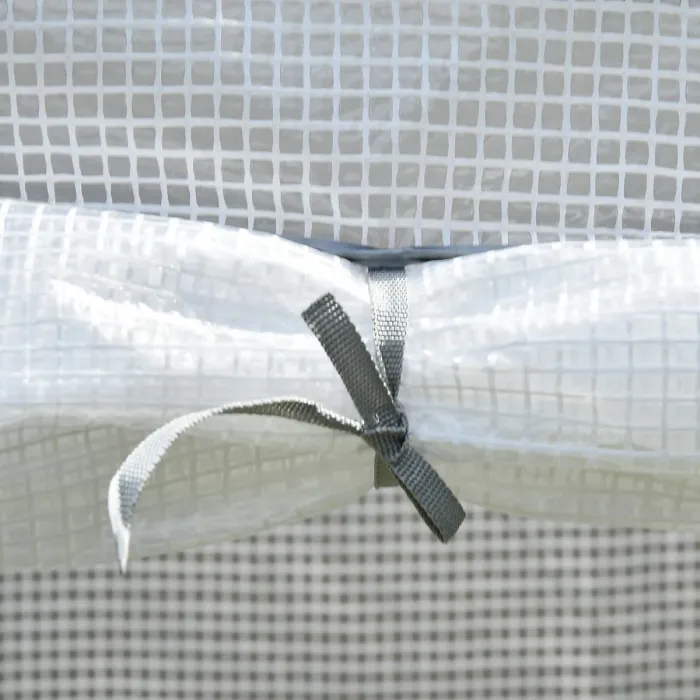 Chilli 100 x 50 x 150cm Tomato Greenhouse with Roll-up Door, Mini Greenhouse with PE Cover, Outdoor Grow House Small Green House