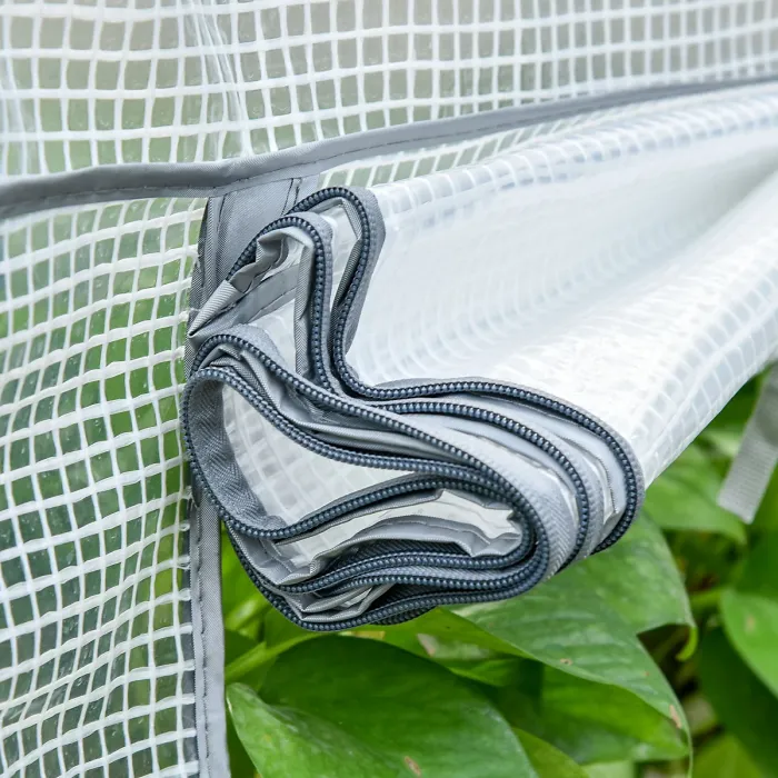 Chilli 4 Tiers Mini Portable Greenhouse Compact Plant Grow Shed Metal Frame PE Cover 160H x 70L x 50Wcm