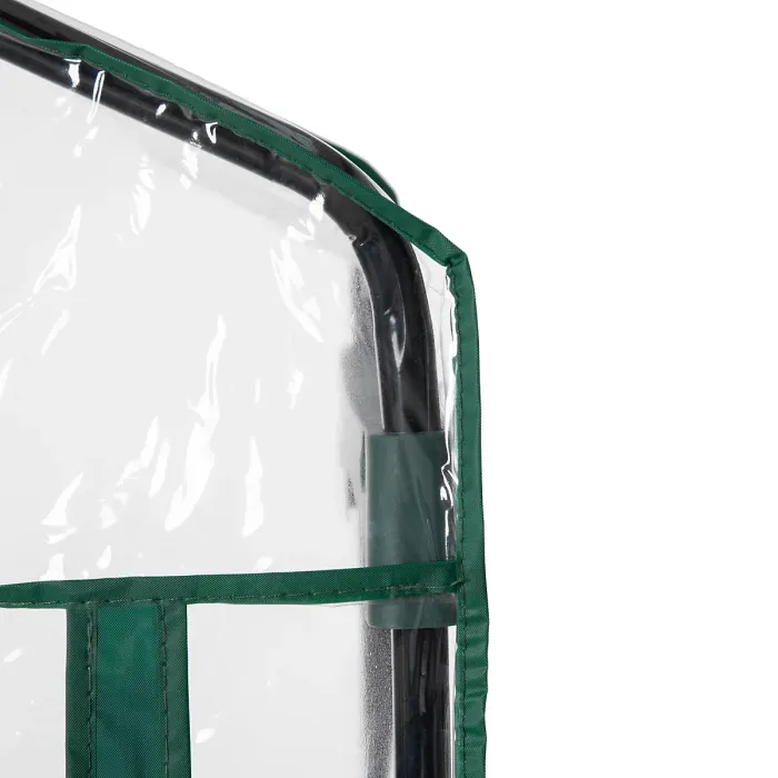 Chilli 4 Tiers Mini Portable Greenhouse Compact Plant Grow Shed Metal Frame Transparent Clear Cover 160H x 70L x 50Wcm