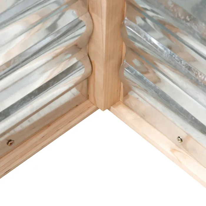 Chilli Raised Garden Bed with Greenhouse Top, Garden Wooden Cold Frame Greenhouse Flower Planter Protection