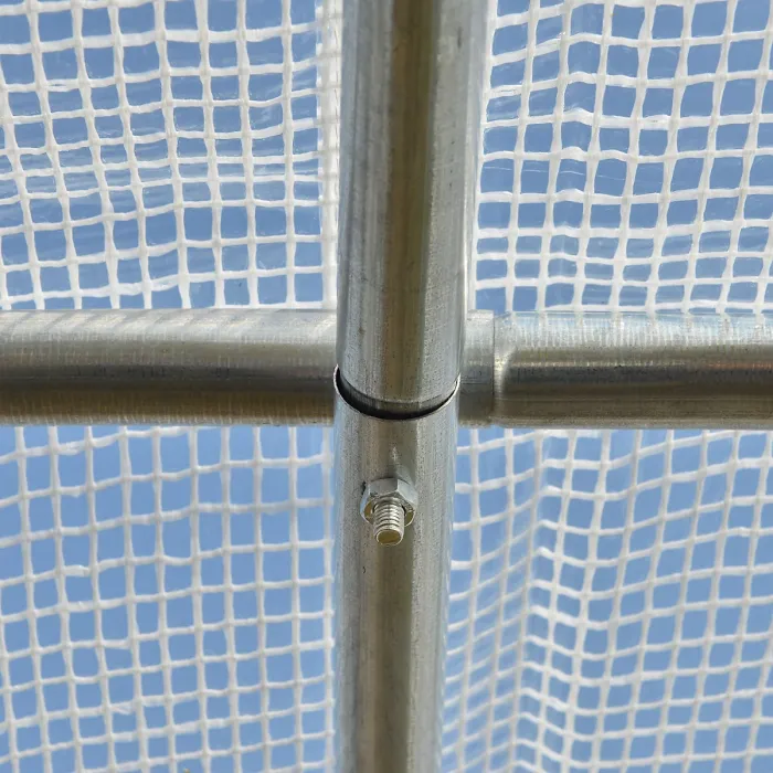 Chilli Walk-in Polytunnel Greenhouse Green House with Roll-up Sidewalls, UV-resistant PE Cover, 3 x 2 x 2m, White