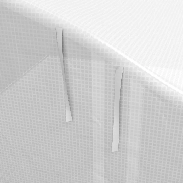 Chilli 4 x 3(m) Walk-in Polytunnel Greenhouse, Zipped Roll Up Sidewalls, Mesh Door, 8 Mesh Windows, Tunnel Warm House Tent