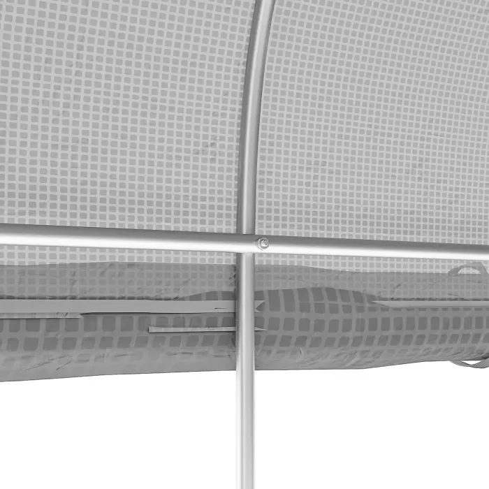 Chilli 3 x 2(m) Walk-in Polytunnel Greenhouse, Zipped Roll Up Sidewalls, Mesh Door, 6 Mesh Windows, Tunnel Warm House Tent