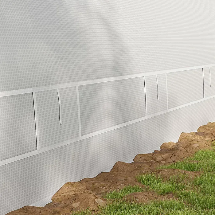 Chilli 6 x 3(m) Polytunnel Greenhouse with Upgraded Structure, Mesh Door and Windows, 15 Plant Labels, White