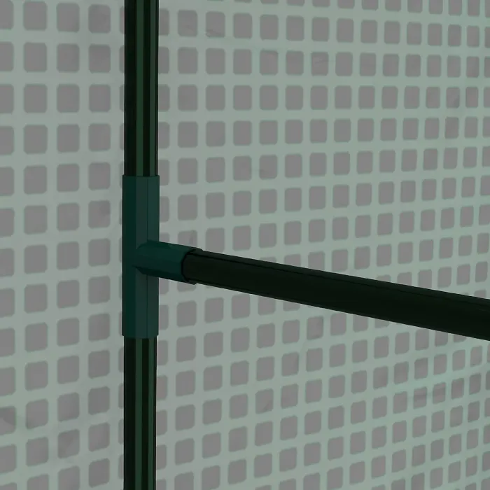 Chilli Green House, Mini Greenhouse with 2 Roll-up Doors, Vent Holes and Reinforced Cover, 100 x 80 x 150cm