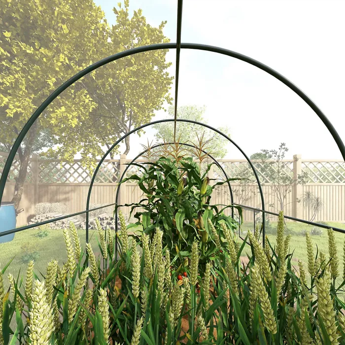 Chilli Polytunnel Greenhouse Walk-in Grow House with Plasric Cover, Door, Mesh Window and Steel Frame, 3 x 2 x 2m, Clear