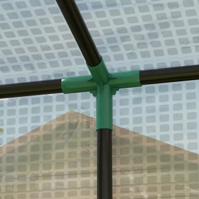 Chilli PE Cover Walk-in Outdoor Greenhouse, White