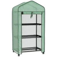 Chilli Three-Tier Mini Greenhouse - Green
