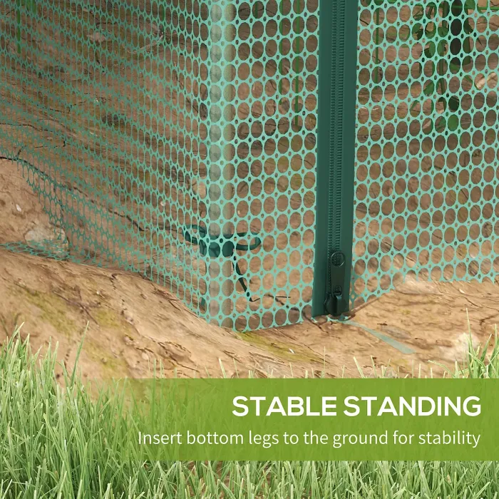 Chilli 8' x 4' Plant Protection Cage, with Door, Green