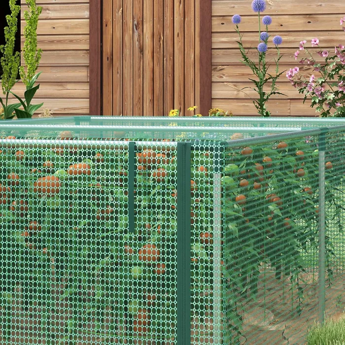 Chilli 8' x 4' Plant Protection Cage, with Door, Green