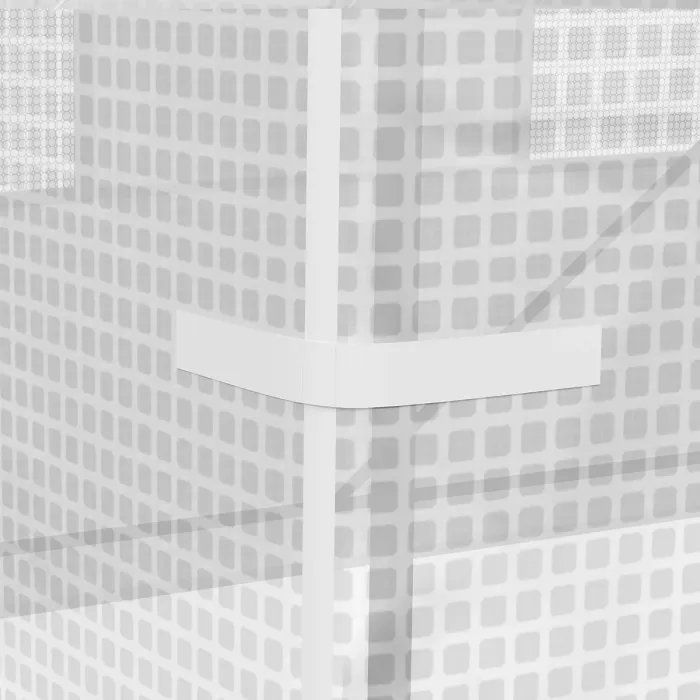 Chilli 245 x 200cm Polytunnel Greenhouse - White