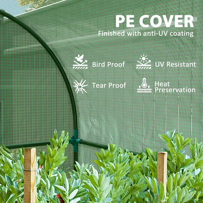 Chilli 94 x 94cm Mini Portable Greenhouse - Green