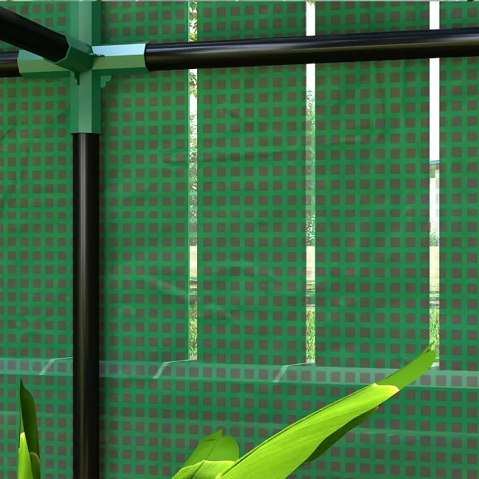 Chilli 40 x 100cm Three Shelf Steel Frame Greenhouse - Green