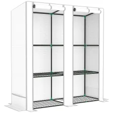 Chilli Three-Tier Mini Greenhouse - White