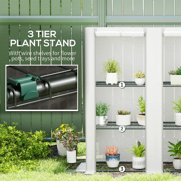 Chilli Three-Tier Mini Greenhouse - White