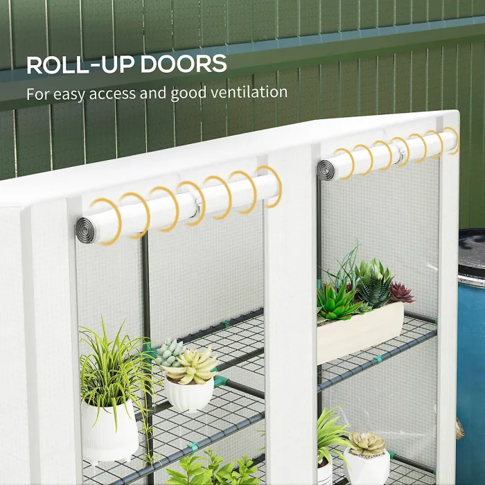 Chilli Three-Tier Mini Greenhouse - White