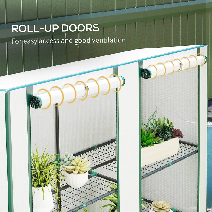 Chilli Three-Tier Mini Greenhouse - White