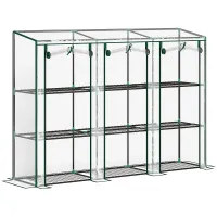 Chilli 46 x 215cm Nine-Shelf Greenhouse