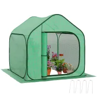 Chilli 150 x 148cm Pop-Up Greenhouse - Green