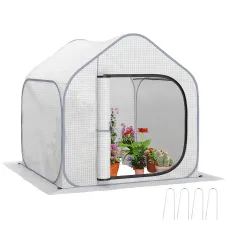 Chilli 150 x 148cm Pop-Up Greenhouse - White