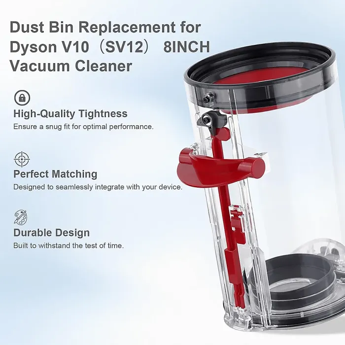 Dyson V10 Dust Bin Canister & Filter SV12 Big Container Bucket Absolute Vacuum