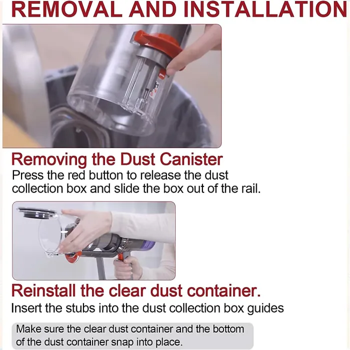 Dyson V10 Dust Bin Canister & Filter SV12 Big Container Bucket Absolute Vacuum