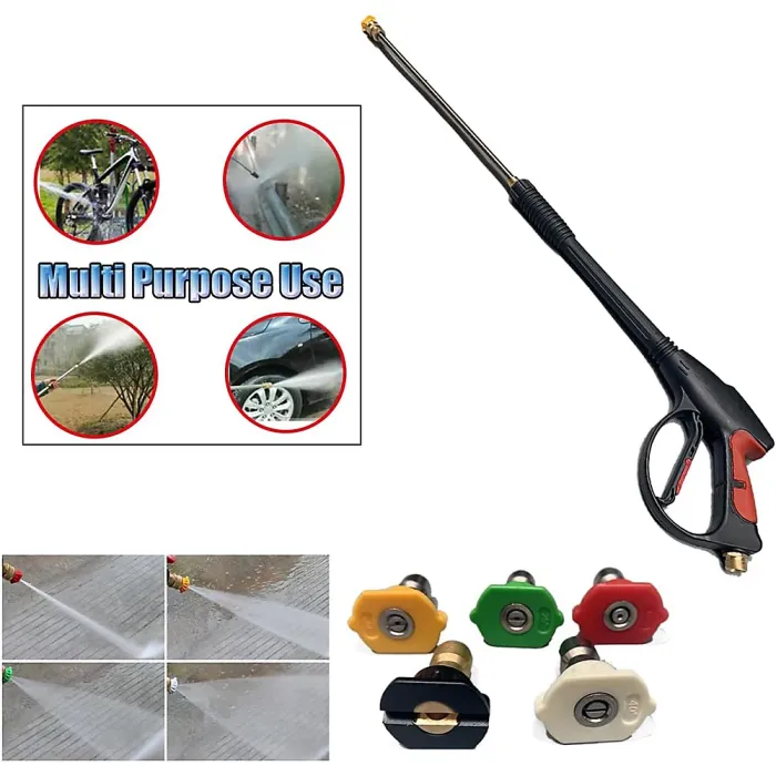 4000PSI High Pressure Washer Spray Gun and Washing Hose Kit For Car Jet Lance UK
