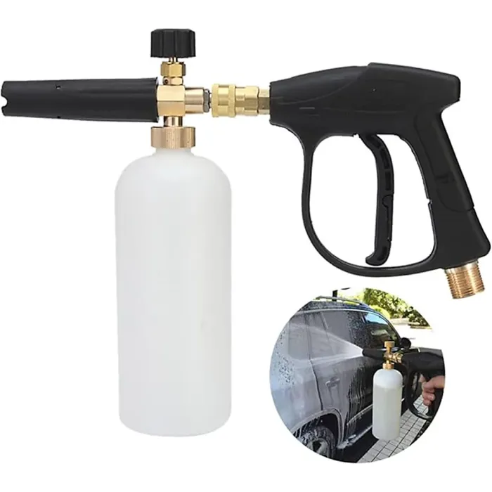 Pressure Washer Snow Foam Lance Gun 1/4" Foam Cannon Bottle for Karcher K2-K7