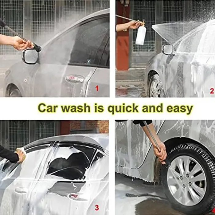 Pressure Washer Snow Foam Lance Gun 1/4" Foam Cannon Bottle for Karcher K2-K7