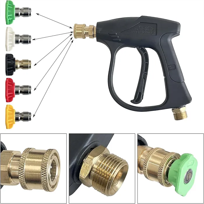 Pressure Washer Snow Foam Lance Gun 1/4" Foam Cannon Bottle for Karcher K2-K7