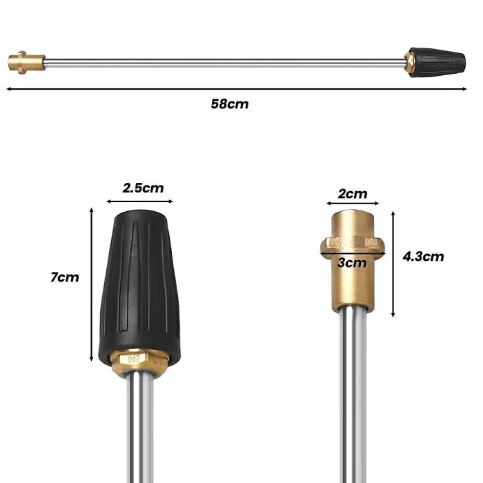 K2-K7 high-pressure cleaning machine 276 bar sandblasting gun rotating brass nozzle