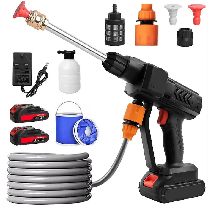 CISIVIS Cordless High Pressure Washer Cleaner Gun with 2 Batteries & Accessories